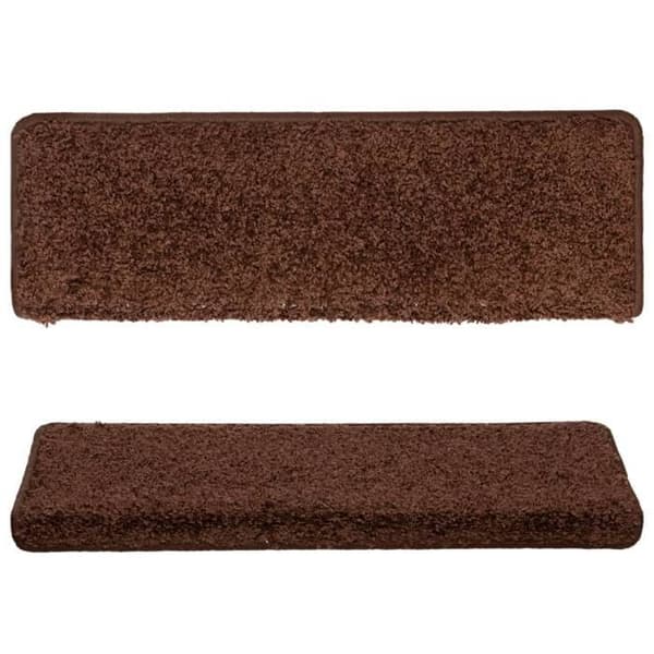 Maison Exclusive - Trappe tæppe 15 stykker 65 x 21 x 4 cm Brun Rektangulær kant brun