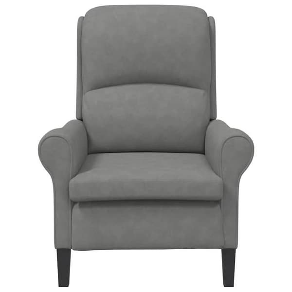 Maison Exclusive - mørkegrå lænestol 76 x 94 x 102 cm Mikrofiber