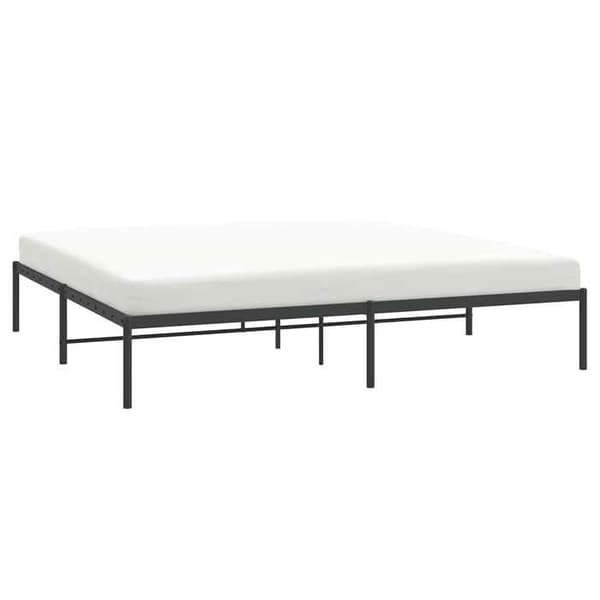 Maison Exclusive - Sengebund i sort metal 183x213 cm