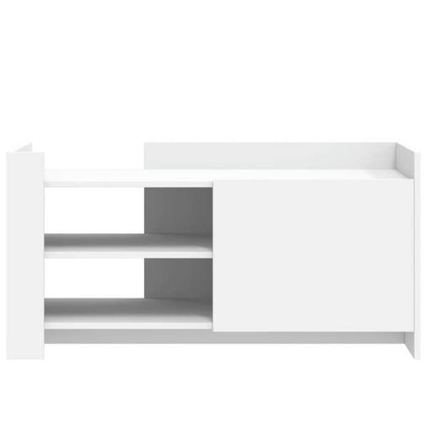 Bord - EKSKLUSIV HUS - 100 x 50 x 50 cm - Ingeniørtræ - Stort opbevaring - Vendbare paneler Vit