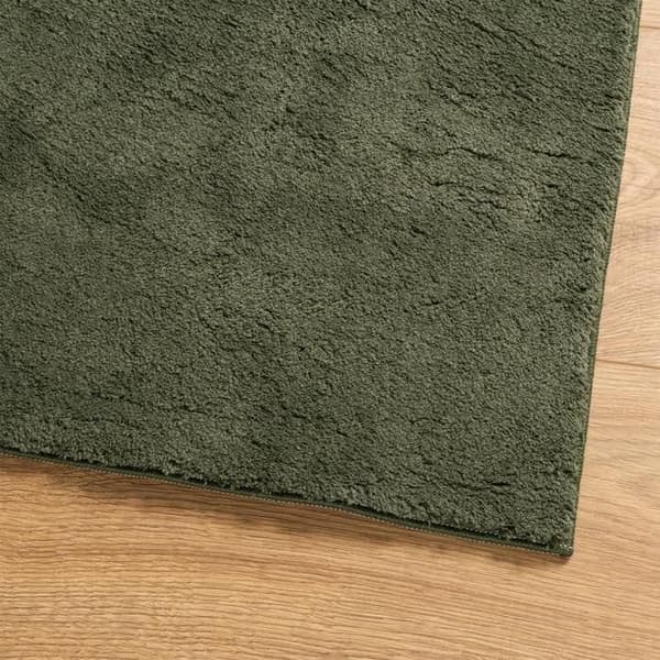 Tæppe - MAISON EXCLUSIVE - HUARTE - bløde kort hår - vaskbart 30°C - skridsikker bagside Grön skog