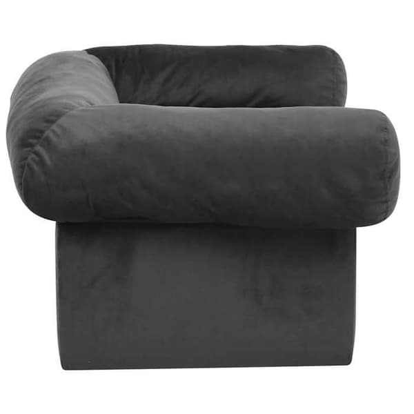 Maison Exclusive - Hundsoffa med låda Mörkgrå 75x50x38 cm Plysch mörkgrå