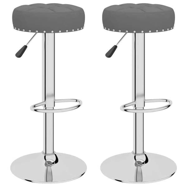 Maison Exclusive - Barstolar set om 2 mörkgrå tyg