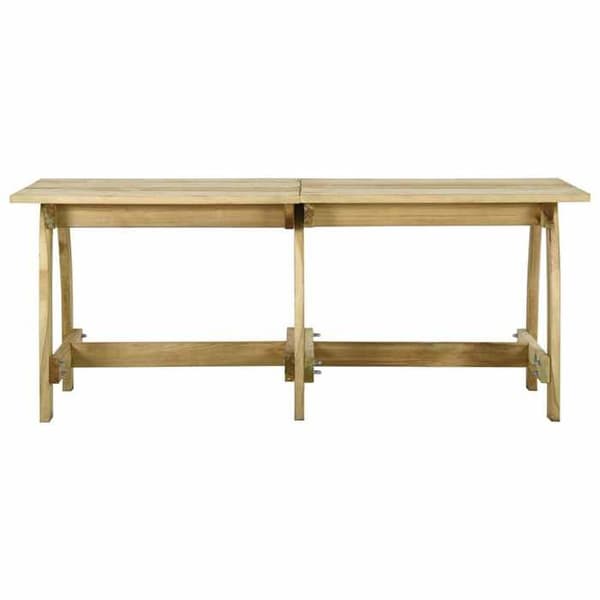Maison Exclusive - Puutarhapöytä 220x74x75 cm Imprägnöity mänty