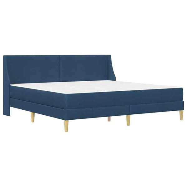 Sängram - EXKLUSIV HEM - 180 x 200 cm - Blå - Polyester tyg - Sängbotten med förvaring Blå