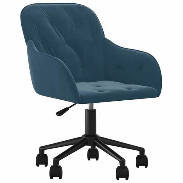 Maison Exclusive - Snurrbar kontorsstol Blå Sammet Blå