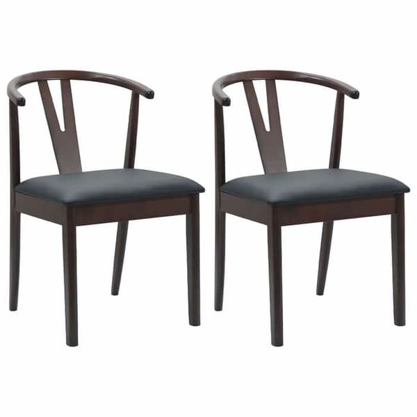 Maison Exclusive - Spisestol 2 stk Massivt Gummitræ Ej specificerat