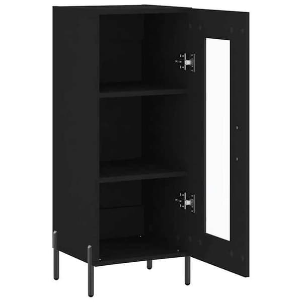 Maison Exclusive - Buffé Svart 34,5x34x90 cm Ingenjörsträ