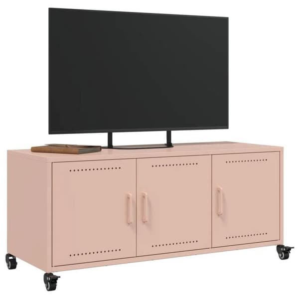 Maison Exclusive - TV-møbel rosa 100,5x39x43,5 cm stål