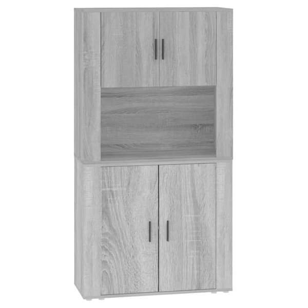 Maison Exclusive - Høj buffet Sonoma grå Ingeniørtræ
