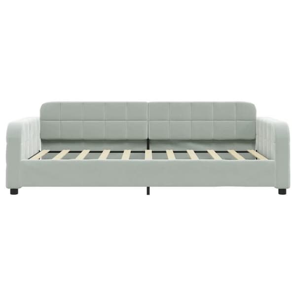 Maison Exclusive - Dagbädd med ljusgrå madrass 90x190 cm sammet
