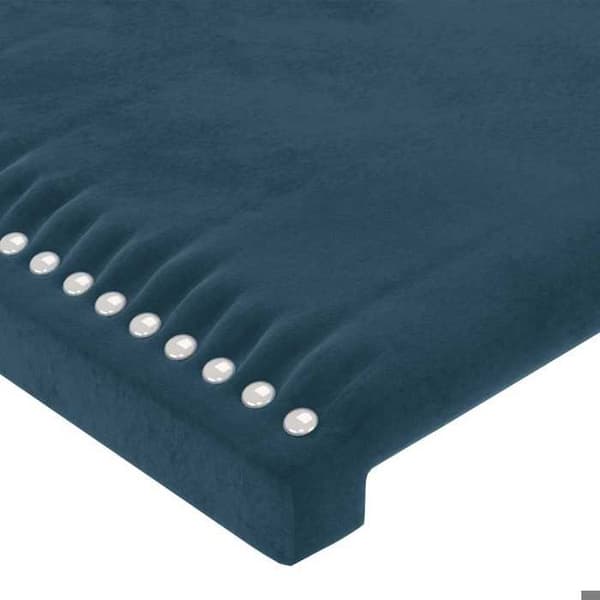 Maison Exclusive - Hovedgærde Mørkeblå 100x5x78/88 cm Velour