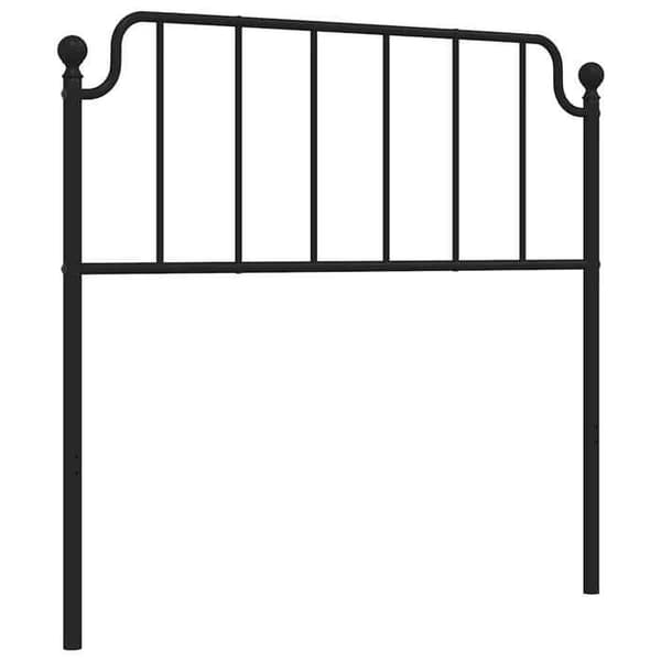 Maison Exclusive - Erstatnings hovedgærde metal sort 100 cm
