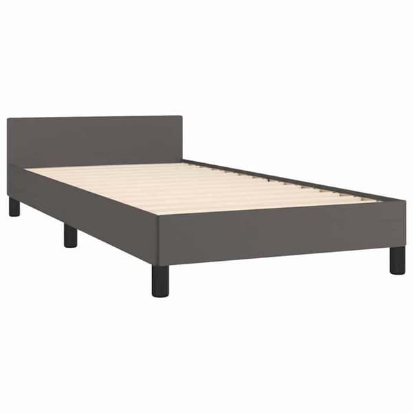 Maison Exclusive - Sengestel uden madras grå 80x200 cm kunstlæder grå