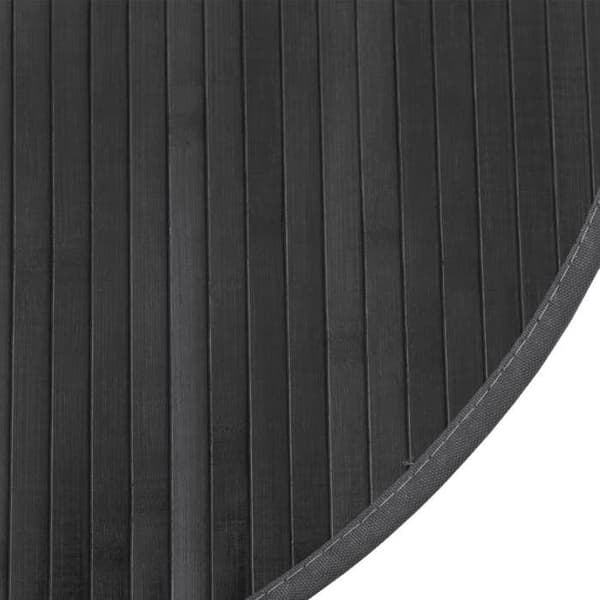 Maison Exclusive - Rund matta grå 80 cm bambu