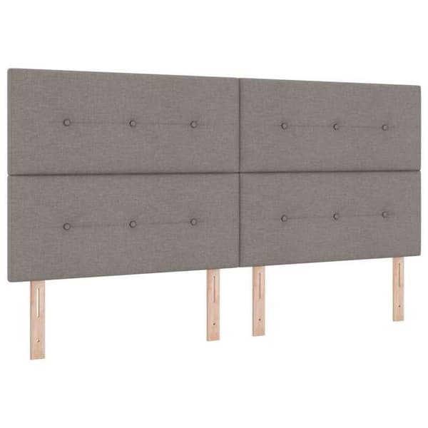 Maison Exclusive - LED Hovedgærde Taupe stof Mol