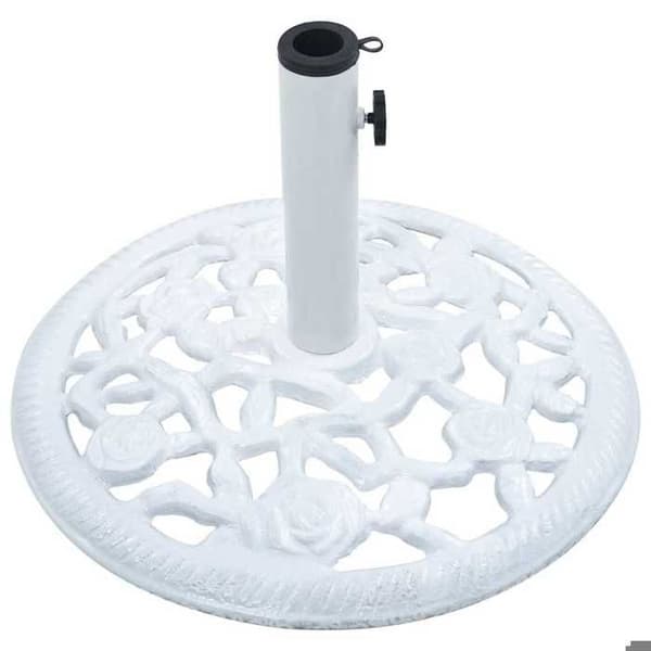 Maison Exclusive - Parasolfot Vit 12 kg 48 cm Gjutjärn Vit