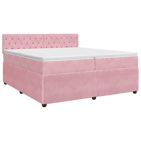 Maison Exclusive - Boxspring säng med Rose madrass 200 x 200 cm Sammet