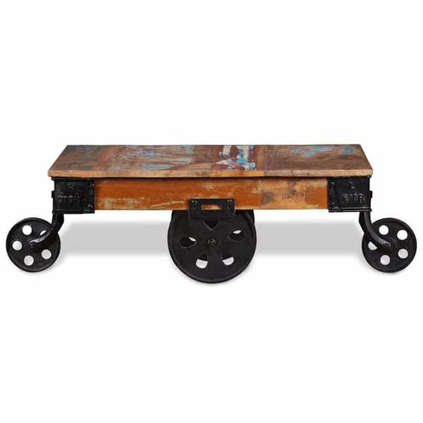 Maison Exclusive - Sofabord i genbrugstræ 90x45x35 cm