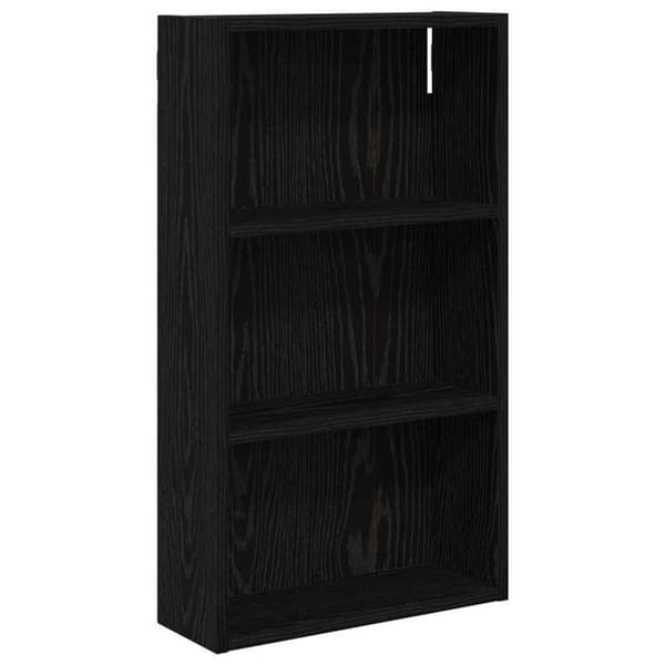 Maison Exclusive - Vægskab til badeværelse Sort Eg 40 x 14 x 70 cm