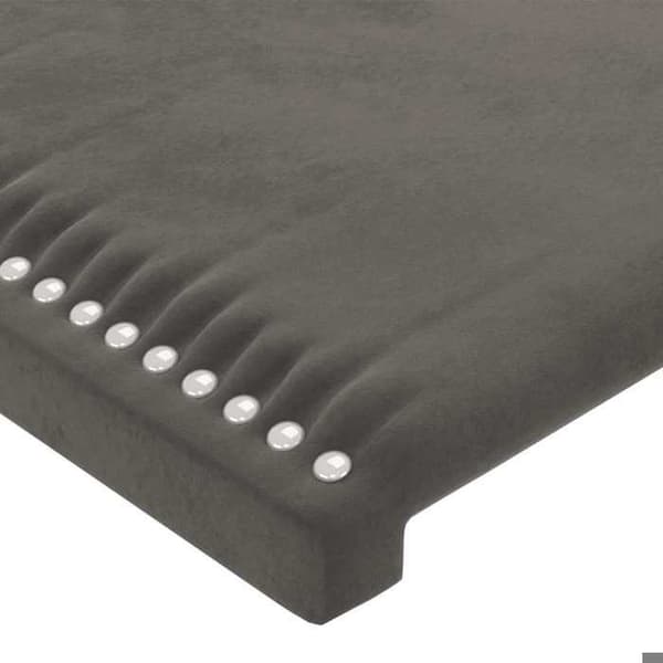 Maison Exclusive - Tummanharmaa pääty 100x5x78/88 cm Sametti