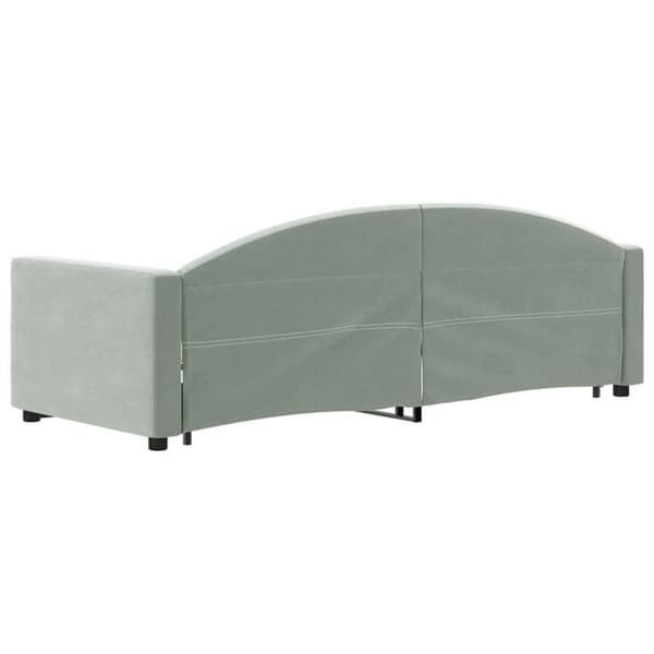 Maison Exclusive - Sovesofa med udtræk uden madras lys grå 80x200 cm