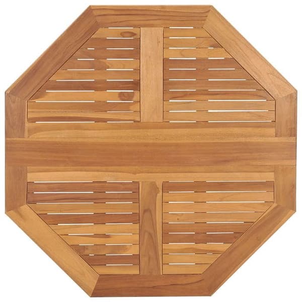 Maison Exclusive - Fällbart trädgårdsdiningbord Ø90x75 cm i solid teak