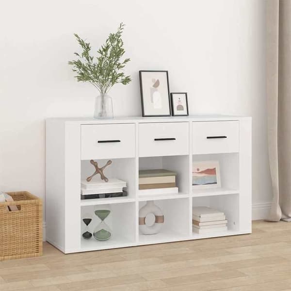Maison Exclusive - Buffet Hvid 100x30x59,5 cm Ingeniørtræ