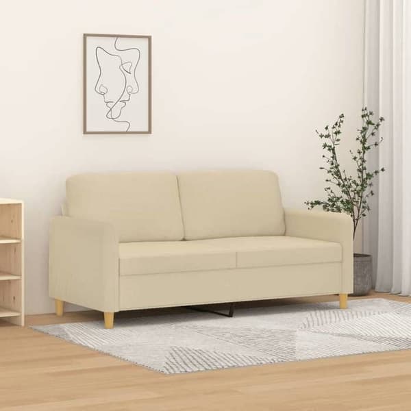 Maison Exclusive - 2-personers sofa Creme 140 cm Stof