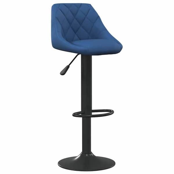Maison Exclusive - Barstolar set om 2 blå sammet