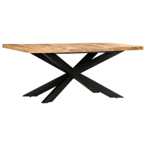 Maison Exclusive - Spisebord 180x90x76 cm Solid rå mangotræ Rått mangoträ
