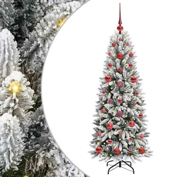 Maison Exclusive - Konstgjord Julgran Vit 120 cm Vit