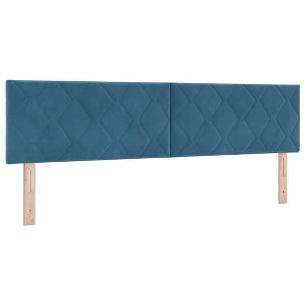 Maison Exclusive - Boxspring-sänky sinisellä patjalla 180 x 200 cm Sametti