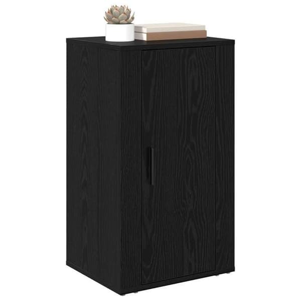 Maison Exclusive - Buffet Sort egetræ 40 x 33 x 70 cm Ingeniørtræ svart ek