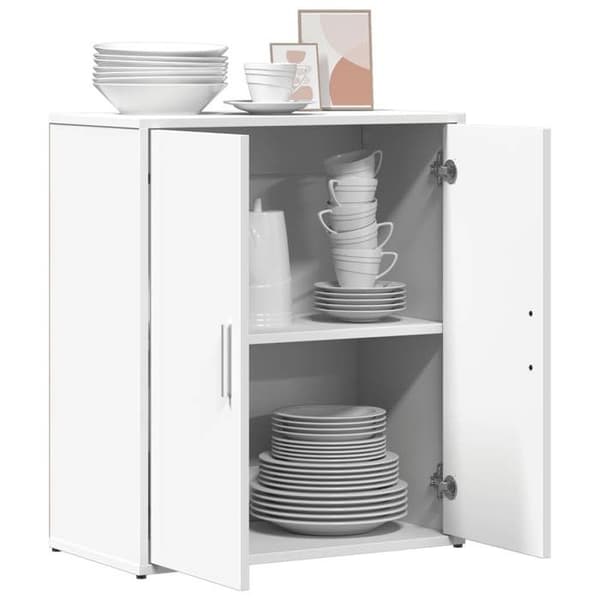 Maison Exclusive - Vit buffé 60x31x70 cm i ingenjörsträ