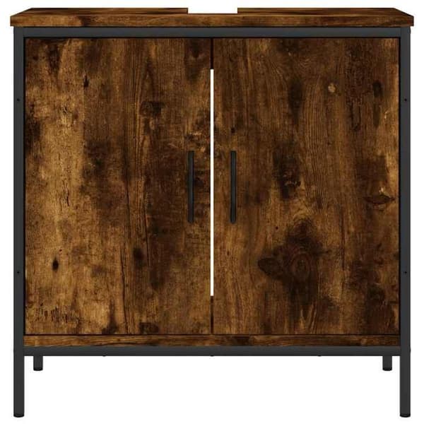Maison Exclusive - Badrumsspegelskåp ek rökig 60x30x60 cm