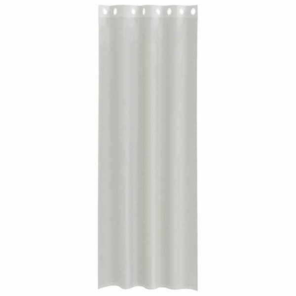 Verho - MAISON EXCLUSIVE - 140x300 cm (2 kpl) - Vaaleanharmaa - Renkaat - 100% polyesteri ljusgrått