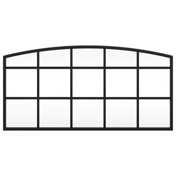 Maison Exclusive - Svart väggspegel 60x30 cm järnbåge