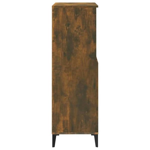 Maison Exclusive - Buffé hög Ek rökig 60x36x110 cm Ingenjörsträ