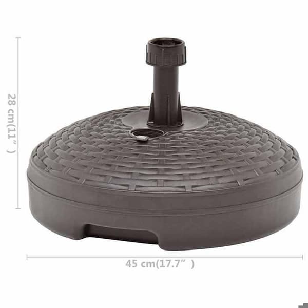 Maison Exclusive - Parasolbas fylld med sand/vatten 20 L Plastrotin