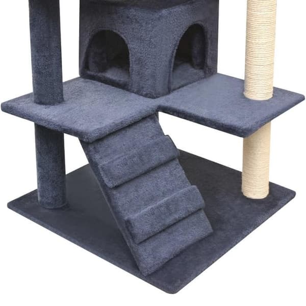 Maison Exclusive - Kattekradsetræ med sisal kløer 125 cm Mørkeblå Mörkblå