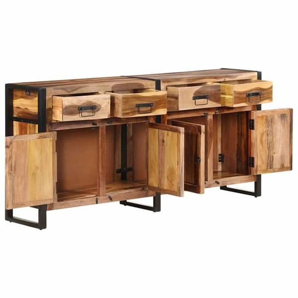 Maison Exclusive - Buffet 172x35x80 cm Solid akacietræ med honningfinish
