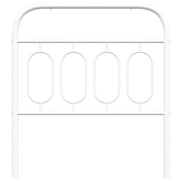 Maison Exclusive - Erstatnings hovedgærde metal hvid 90 cm