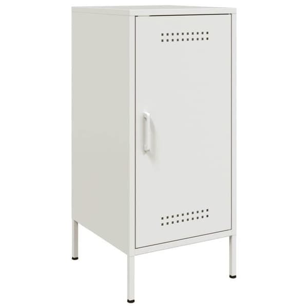 Maison Exclusive - Bufféer 2 st vit 36x39x79 cm stål