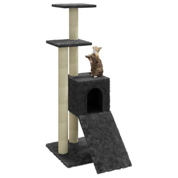 Maison Exclusive - Katte træ med sisal kløer Mørkegrå 92 cm Mörkgrå