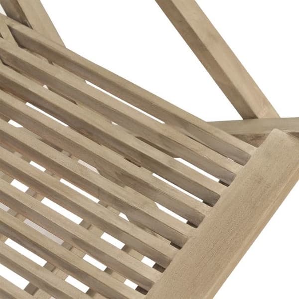 Maison Exclusive - Havegruppe 7 stk grå solid teaktræ Grå