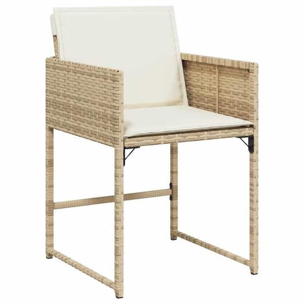 Maison Exclusive - Puutarhakalusteryhmä ja tyynyt 15 kpl beige