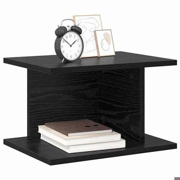 Maison Exclusive - Natbord 2 stk Sort eg 40 x 30 x 25 cm