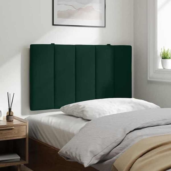 Maison Exclusive - Huvudgavelkudde Hanko mörkgrön 80 cm sammet Mörkgrön