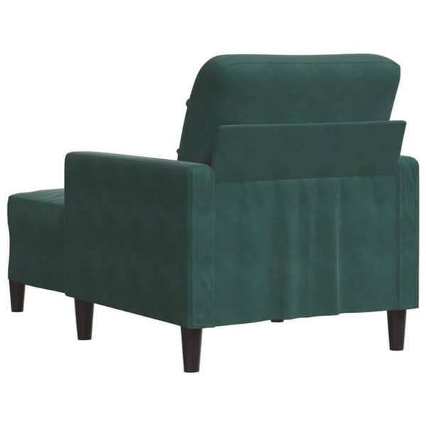 Maison Exclusive - Tuoli jalkatuella Tummanvihreä 60 cm Sametti